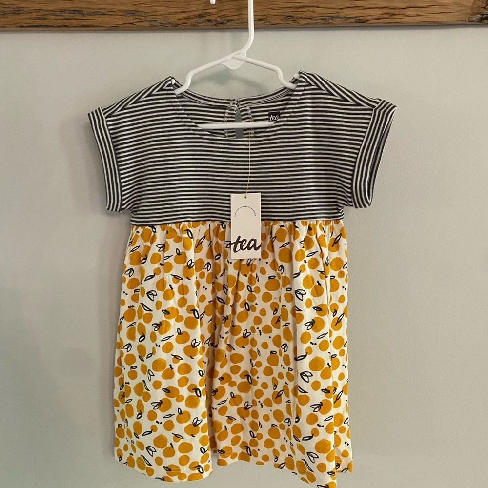 Tea Collection Striped and Citrus Dress